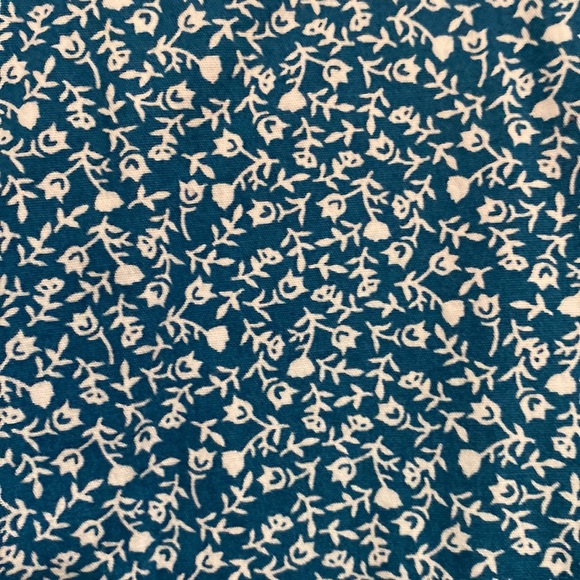 Blue Flower Slim Fit Button Up Shirt - Picture 2 of 3